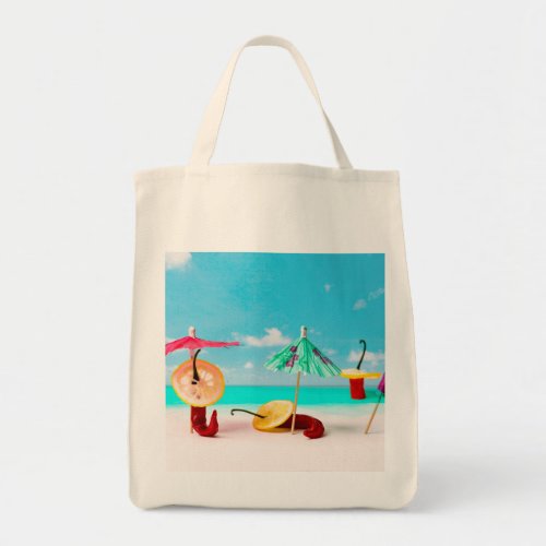 Chili Peppers By The Sea Tote Bag