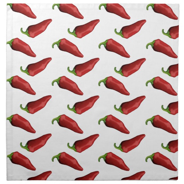 Chili peppers cloth napkin (Front)