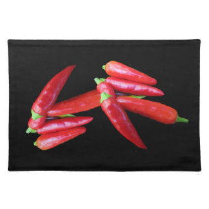 Chili Peppers Cloth Placemat
