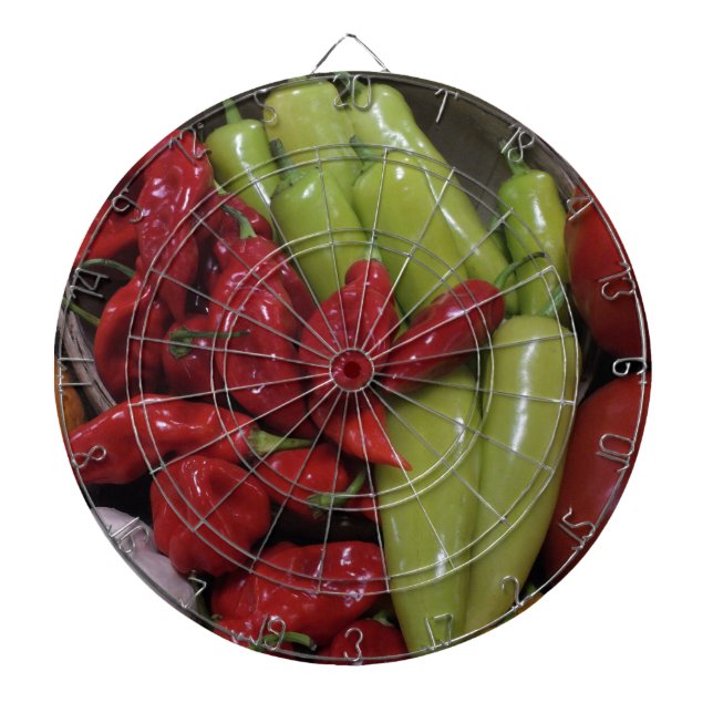 Chili Peppers Dart Board (Front)