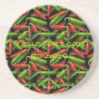 Chili Peppers Drink Coaster