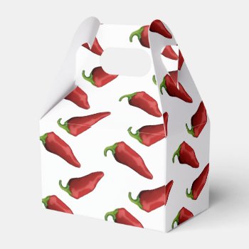 Chili Peppers Favor Boxes by stickywicket at Zazzle