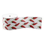 Chili peppers grosgrain ribbon
