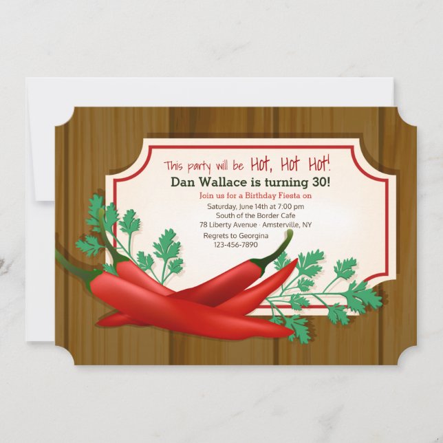 Chili Peppers Invitation (Front)