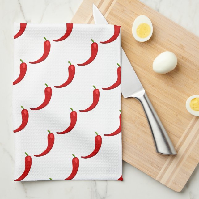 Chili Peppers Kitchen Towel (Quarter Fold)