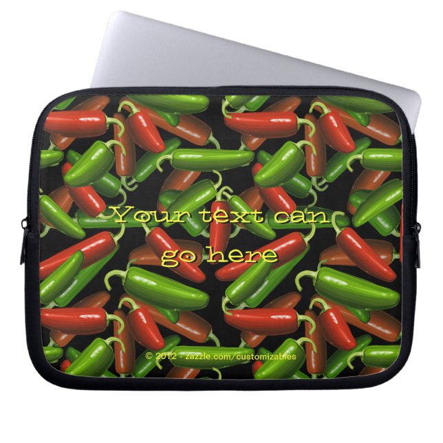 Chili Peppers Laptop Sleeve (Front)