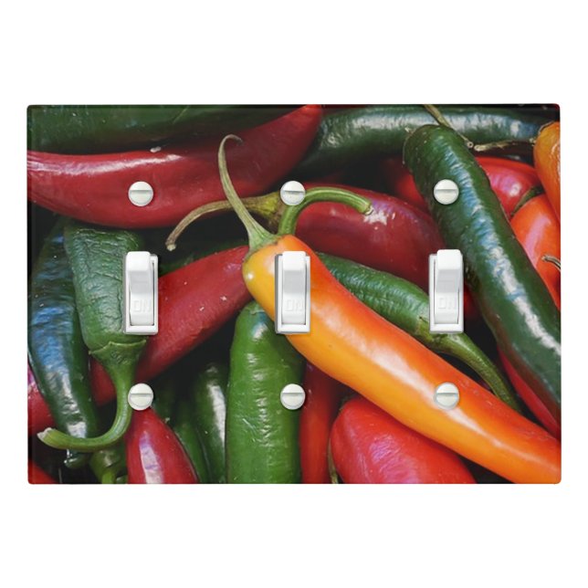 Chili Peppers Light Switch Cover (In Situ)