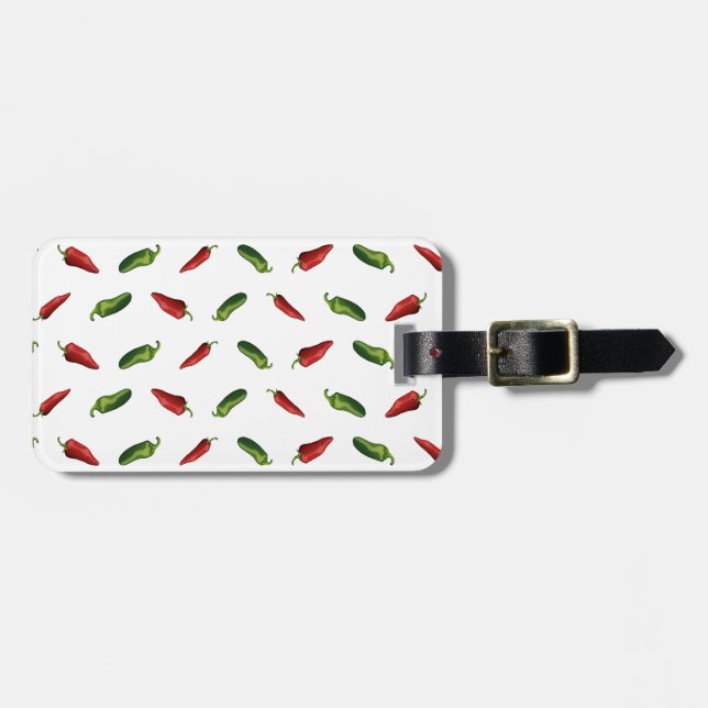 Chili peppers luggage tag (Front Horizontal)
