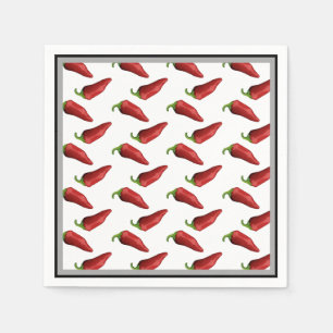 Chili peppers napkins