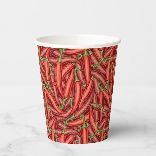 Chili Peppers Paper Cups (Left)