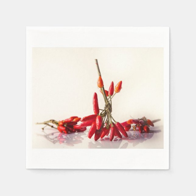 Chili Peppers Paper Napkins (Front)