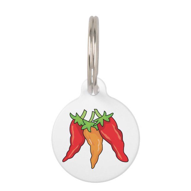 Chili Peppers Pet ID Tag (Front)