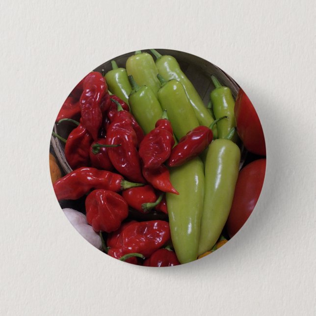 Chili Peppers Pinback Button (Front)