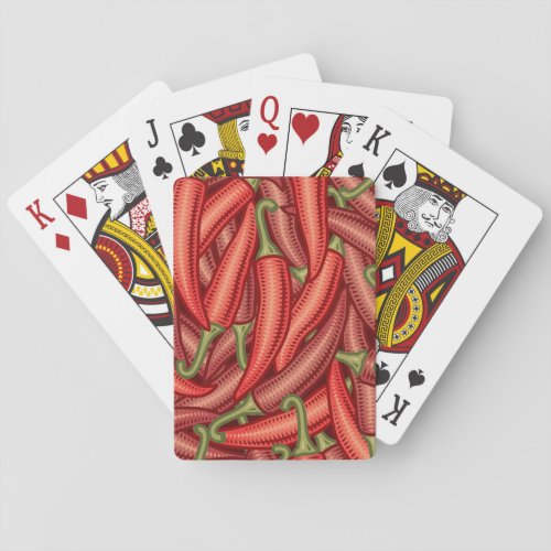 Chili Peppers Poker Cards