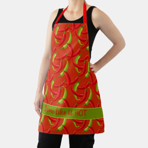 Chili Peppers Some like it Hot Apron