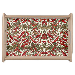Chili Peppers Vintage Elegance Serving Tray
