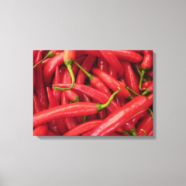 Chili Peppers Wrapped Canvas Print (Front)