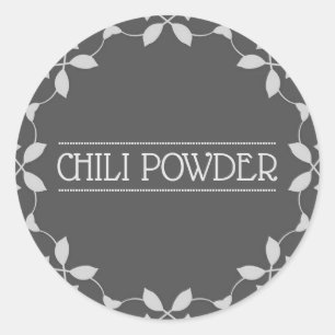 Chili Powder Spice Jar Label