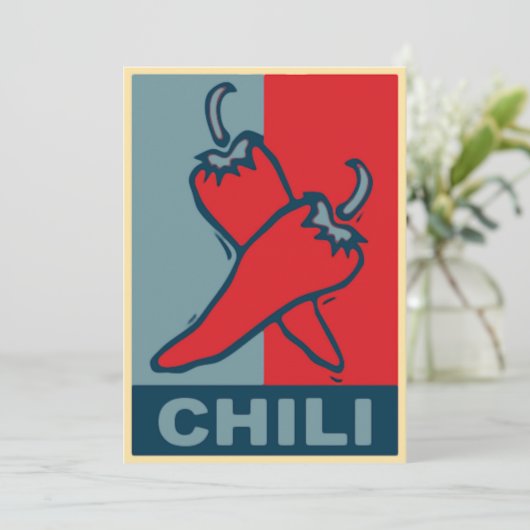 Chili Red and Blue (Standing Front)
