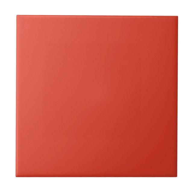 Chili Red Ceramic Tile (Front)