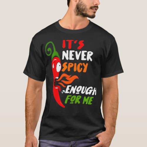 Chili Red Pepper Funny Gift For Hot Spicy Food  S T_Shirt