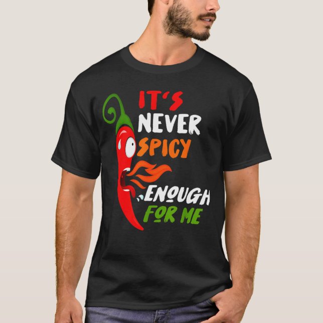 Chili Red Pepper Funny Gift For Hot Spicy Food T-Shirt (Front)