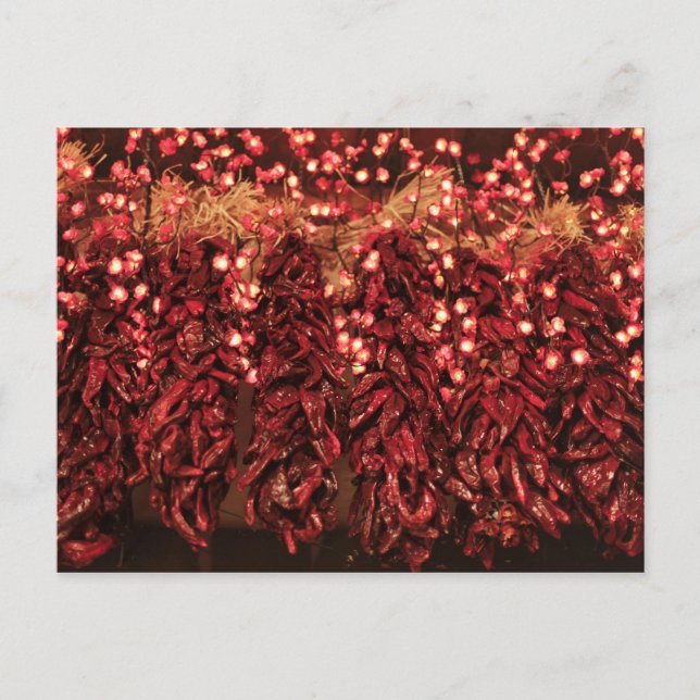 Chili ristras with holiday lights (Front)