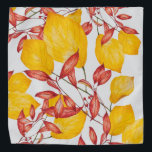 Chili & Turmeric on a Bandana<br><div class="desc">The design on this product is based on a painting by me of fall foliage in deep red and yellow. It is inspired by a phase of Autumn in New England, when these are the dominant colors among many trees. For obvious reasons I call it 'Chili & Turmeric'. Fall is...</div>