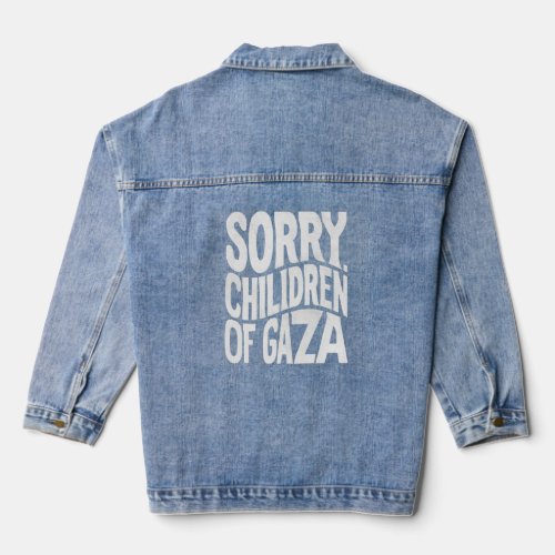 Chilidren of Gaza Denim Jacket