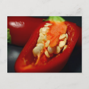 chilies-seeds,still-life postcard