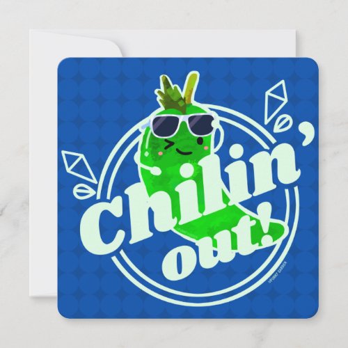 Chilin Out _ Chili Pun Note Card