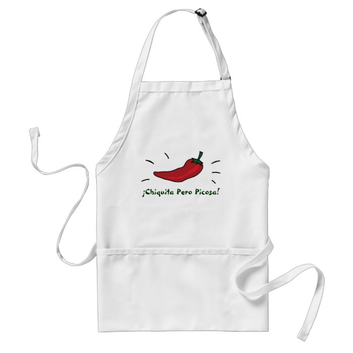 ChiliPepper, ¡Chiquita Pero Picosa aprons by QuePartyTanFancy