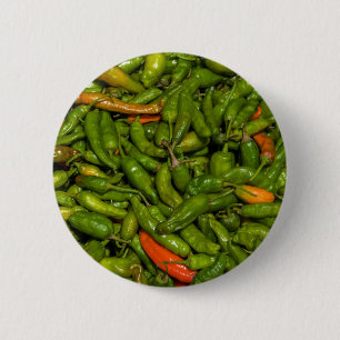 Chilis For Sale At Market Pinback Button