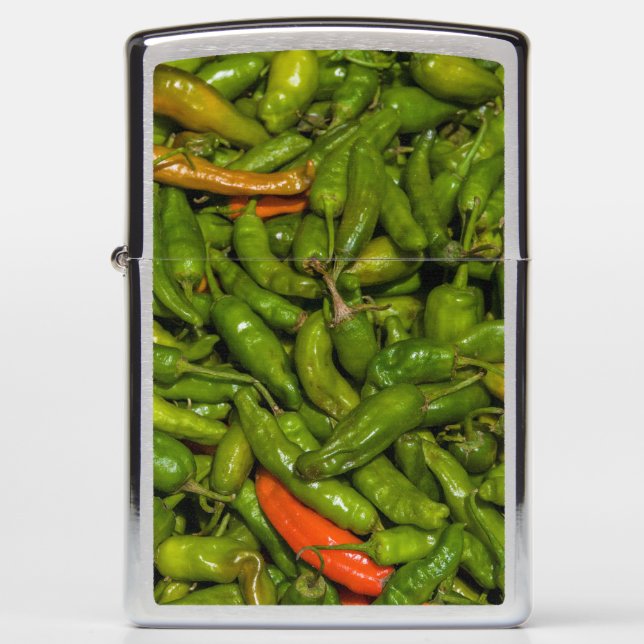 Chilis For Sale At Market Zippo Lighter (Front)