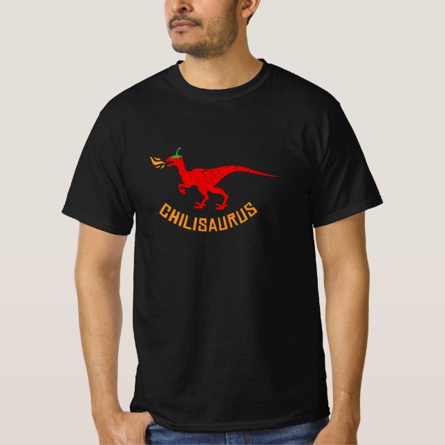 Chilisaurus Chili Dino T-Shirt (Front)