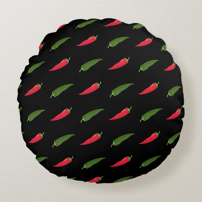 Chilischote Round Pillow (Front)