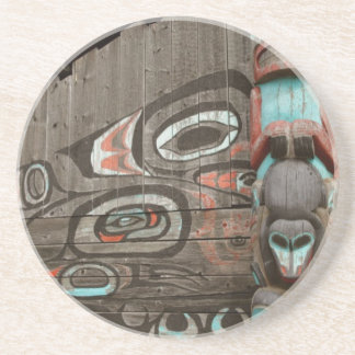Chilkat Tribal House Drink Coaster