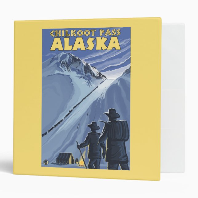 Chilkoot Pass, Alaska Gold Miners Binder (Front/Inside)