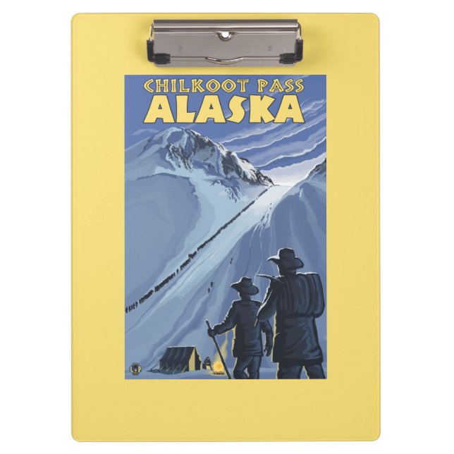 Chilkoot Pass, Alaska Gold Miners Clipboard (Front)