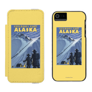 Chilkoot Pass, Alaska Gold Miners Wallet Case For iPhone SE/5/5s