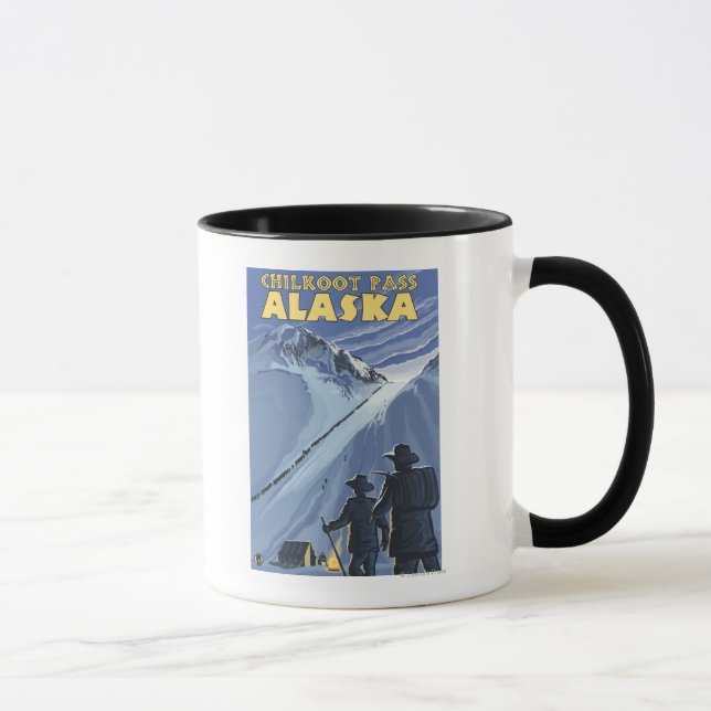 Chilkoot Pass, Alaska Gold Miners Mug (Right)