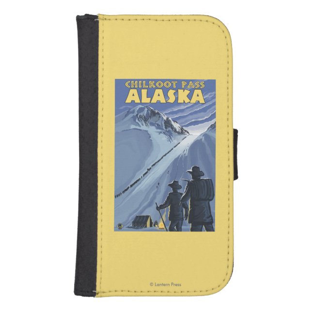 Chilkoot Pass, Alaska Gold Miners Samsung Galaxy Wallet Case (Front)