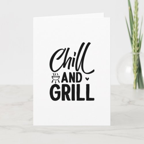 Chill And Grill BBQ Card