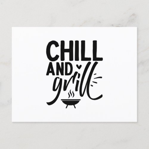 Chill and Grill Postcard