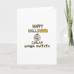Chill and Relax Happy Halloween Collection Card