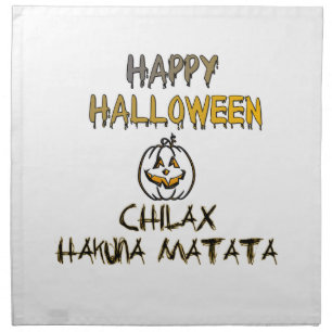 Chill and Relax Happy Halloween Collection Napkin