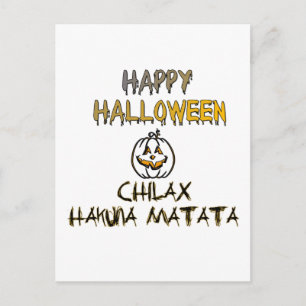 Chill and Relax Happy Halloween Collection Postcard