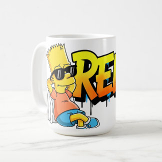 Chill Bart Relax Graffiti Urban Style Graphic Tee Coffee Mug