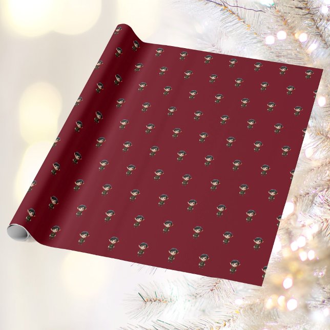 Chill Boy Christmas Elf Wrapping Paper (Creator Uploaded)