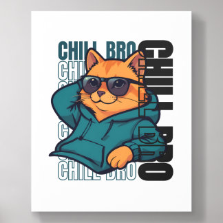 Chill Bro Cat Acrylic Photo Tile